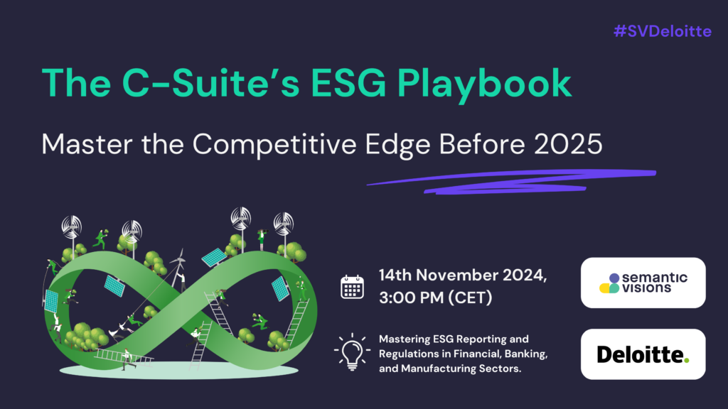 Join our Webinar: The C-Suite’s ESG Playbook – Master the Competitive Edge Before 2025